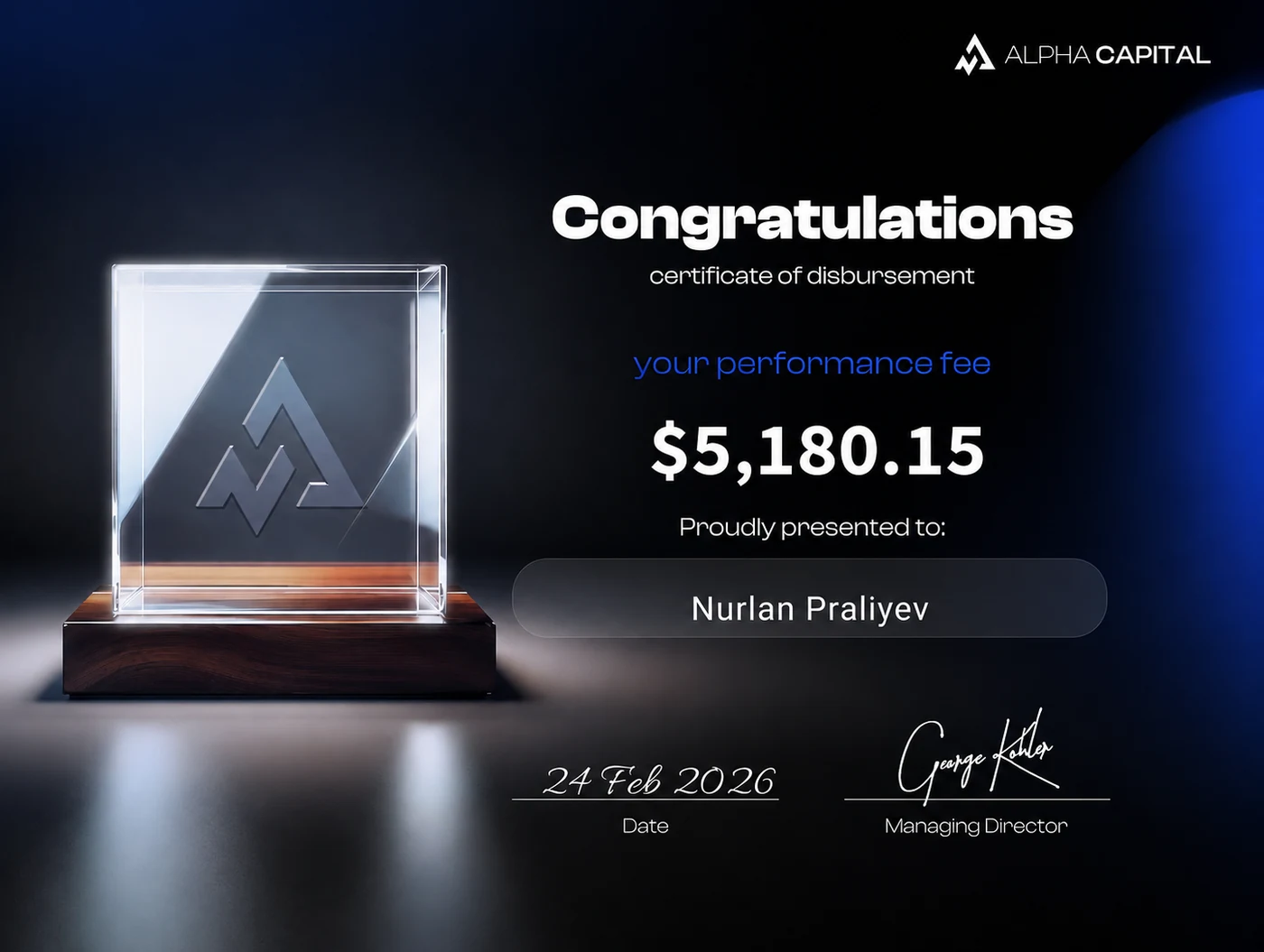 Выплата $5,180.15