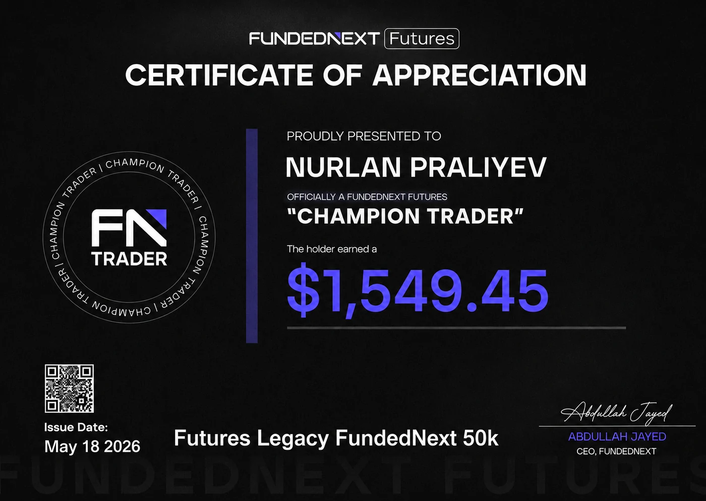 Выплата $1,549.45
